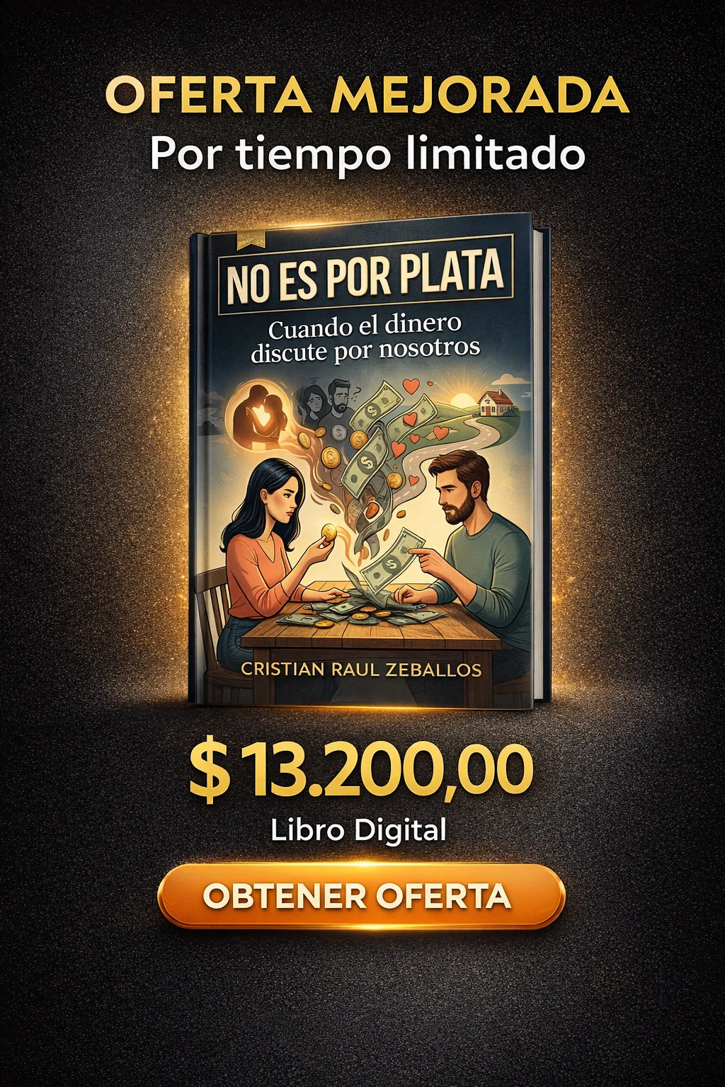 Portada del ebook NO ES POR PLATA de Cristian Zeballos